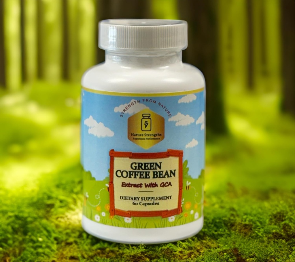 Premium Πράσινο εκχύλισμα Coffee Bean με 50% GCA - 800mg ανά υπηρεσία, Φυσική Αντιοξειδωτική Υποστήριξη - 60 κάψουλες Veggie - Made in FDA Registered Facility, USA