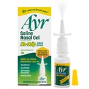 Ayr Saline Nasal Gel No-drip Sinus Spray Με Καταπραϋντικό Aloe Vera, 0.75 Fl Oz Spray Bottle, (πακέτο του 1)