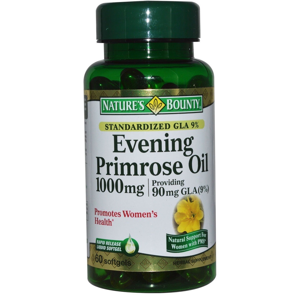Nature's Bounty Evening Primrose Oil 1000 mg Softgels 60 ea (πακέτο των 2)