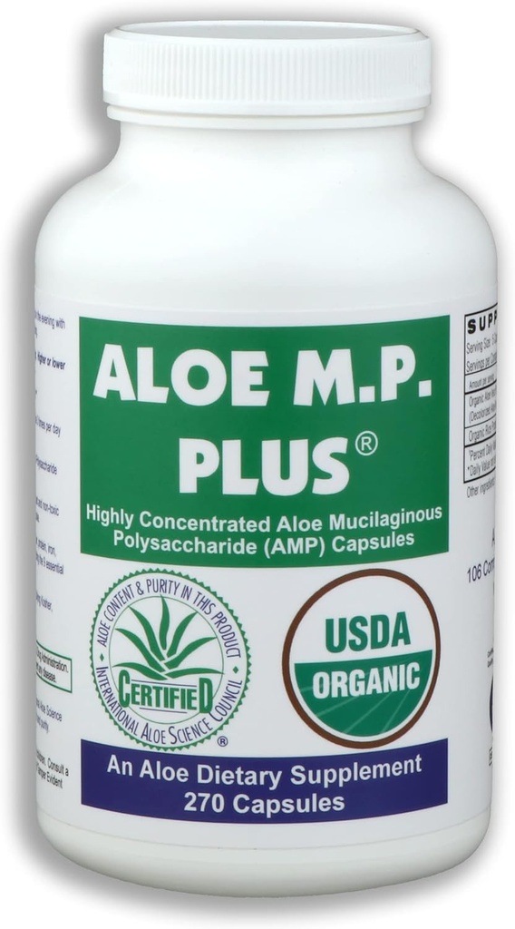 Καψάκια, Organic Aloe Vera Πολυσακχαρίτες Συμπλήρωμα για την Digestive και ανοσοποιητική υγεία