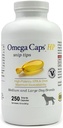 Omega Caps HP Snip Συμβουλές για Μεσαίου και Μεγάλου Σκύλους Υψηλής Ικανότητας EPA και DHA Μέγιστη βιοδιαθεσιμότητα συμπλήρωμα ιχθυελαίου Vet Formated Made in USA Skin Coat Joint and Heart Health 250 Κάψουλες