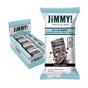 JIMMYBAR! - Cookies N Cream Protein Bars 19g Protein Bar - 7g Χαμηλή Ζάχαρη - 12 Count - 58g Health Bars - Λειτουργικό Σνακ με πραγματικά συστατικά τροφίμων - Σοκολάτα με το χέρι Drizzled - Made with Real Peanuts