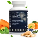 Ocu-Plus Formula, Eye Health Supplement for 50 Plus Adults - Λουτεΐνη & Ζεαξανθίνη, Ψευδάργυρος, Βιταμίνες C, A, E, Gluconate χαλκού, Quercetin (60 κάψουλες)