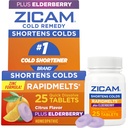 Zicam Ψυχρή θεραπεία ψευδάργυρος RapidMelts, Elderberry Citrus Flavor, Ομοιοπαθητική, Ψυχρή μείωση της ιατρικής, βραχυκύκλωμα κρύο διάρκεια, 25 κόμης