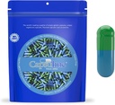 Capsuline χρωματισμένο μέγεθος 3 άδεια ζελατίνες κάψουλες πράσινο / μπλε 1000 κόμης 