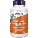 NOW Συμπληρώματα τροφίμων, D-Glucarate ασβεστίου 500 mg, Υποστήριξη αποτοξίνωσης *, 90 κάψουλες Veg