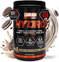 Labrada Hydro 100% Pure Hydrolyzed Whey Protein Isolate Powder, Lactose free, 6g BCAA’s, 4.5g Glutamine, Fastest Digesting Whey Διαθέσιμος, Άμεση ανάμειξη, Νόστιμη γεύση 20 Σερβιέτες (Cookies & Cream)