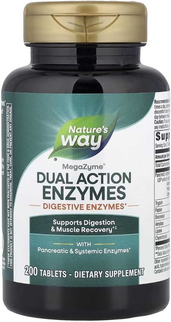 Enzymatic Therapy Mega-zyme, 200 δισκία (2 Συσκευασία)