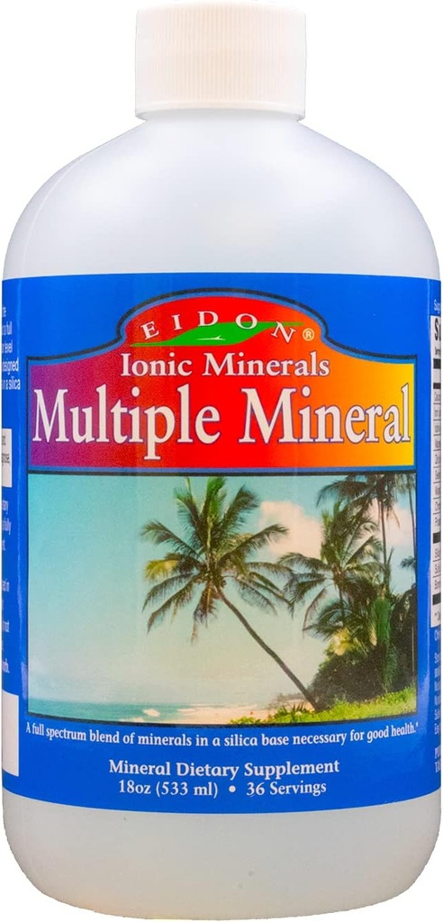 Eidon Multiple Minerals Supplement - Ionic Trace Mineral Drops for Water, Natural Liquid Vitamins to Support Heart Health and Hydration, Bioδιαθέσιμα, No Πρόσθετα ή Συντηρητικά - 18 oz