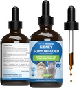 Pet Wellbeing Kidney Support Gold for Cats - Υποστηρίζει υγιή λειτουργία νεφρών, ρευστή ισορροπία, επίπεδα ενέργειας, Rehmannia, Dong Quai - Κτηνιατρικό-Σχηματισμένο συμπλήρωμα βοτάνων 4 oz (118 ml)