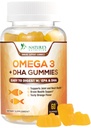 Ωμέγα 3 Gummy Omega Oil Gummies, Heart Healthy Omega 3 Gummy συμπλήρωμα με υψηλή απορρόφηση DHA & EPA, Extra Strength Joint & Brain Support, Delicious Orange Flavor Fish Oil Nature's Vitamin - 60 Gummies
