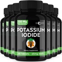 Δισκία ιωδιούχου καλίου - 7- Πακέτο 130mg Μερίδες Σύνολο 420Tablets - Dr Emys Ιωδιούχα δισκία καλίου
