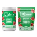 Ultima Replenisher Ηλεκτρολυτικό Ποτό σε σκόνη Mix Bundle – Χωρίς ζάχαρη – Καρπούζι, 90 Σερβιρίσματος Canister και 20 Stickpacks – 6 Ηλεκτρολύτες και Ορυκτά – Κετό Φιλικό, Vegan, Μη ΓΤΟ