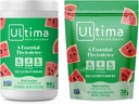 Ultima Replenisher Ηλεκτρολυτικό Ποτό σε σκόνη Mix Bundle – Χωρίς ζάχαρη – Καρπούζι, 90 Σερβιρίσματος Canister και 20 Stickpacks – 6 Ηλεκτρολύτες και Ορυκτά – Κετό Φιλικό, Vegan, Μη ΓΤΟ