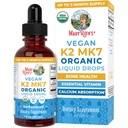 MaryRuth Organics USDA Βιολογική Βιταμίνη K2 MCT Υγρές σταγόνες για Ενήλικες & Παιδιά 