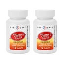 GeriCare Βιταμίνη D 1.250mcg (50.000 IU) Υψηλή Ισχύς, Υποστηρίζει την Πυκνότητα των οστών, τη μυϊκή υγεία, τη λειτουργία του ανοσοποιητικού, και την απορρόφηση ασβεστίου, μία φορά-A-Εβδομάδα συμπλήρωμα διατροφής, 12 Count (Pack of 2)