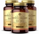 Solgar Methylcobalamin (Vitamin B12) 5000 mcg, 60 ψήγματα (Pack of 3) - Cherry Flavor - Υποστηρίζει την ενέργεια Μεταβολισμός - σώμα έτοιμο, ενεργό μορφή - μη-GMO, Vegan, χωρίς γλουτένη - 180 Σύνολο εξυπηρετήσεις