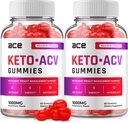 (2 Pack) Ace Keto ACV Gummies - Advanced Formula Ace Keto Plus ACV Gummies Apple Cider Vinegar Ace ACV, Weight Management, Dietary Supplement Reviews Men Women (120 Gummies)