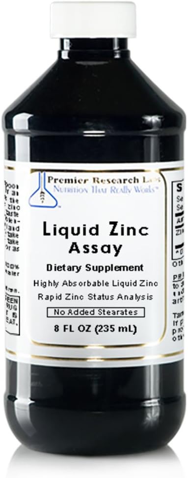 Δοκίμιο Υγρού Ψευδαργύρου, 8 fl oz (47 Σερβίρεις) υψηλής απορρόφησης Υγρού Ψευδαργύρου. Εξαιρετική για χρήση στην ταχεία ανάλυση της κατάστασης ψευδαργύρου