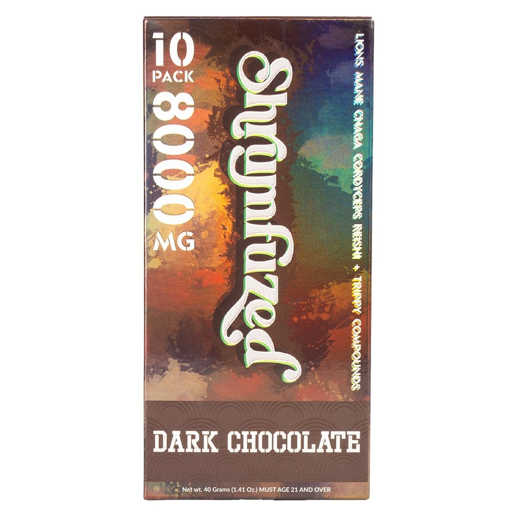 Proprietary Nootropic Gummy 8000mg - Lion's Mane, Reishi, Chaga, and Cordycep Nootropic Tripee Mushroom Blend (10, Dark Chocolate)