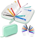 Water-Proof Pill Pouch Set, Weekly Pill Organizer 2 φορές την ημέρα, Pill Loose-Leaf Αποθήκευση με έγχρωμη κωδικοποιημένη ιατρική Pouches, Reuseable Travel Medicine Organizer, Zippered Pill Organizers