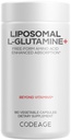 Codeage Liposomal L-Glutamine Capsule Supplement - 1000 mg L-Glutamine per Serving - 3-Month Supply - Liposomal Delivery, Vegan Pills, Non-GMO, Gluten-free Amino Acid - 180 Κάψουλες