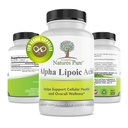 Απλά Φύση Pure Alpha Lipoic Acid 600mg 120 κάψουλες Veggie, μη GMO Thioctic Acid 4 Μήνας προσφοράς