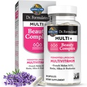 Garden of Life Dr Formulated Multi+ Beauty Complex Fermented Liposomal Multivitamin Plus Δέρμα μαλλιών και νυχιών Βιταμίνες, Γαλλική πεπόνι SOD, Βιοτίνη & Προβιοτικά, 30 κάψουλες, Συμπλήρωμα για γυναίκες & άνδρες