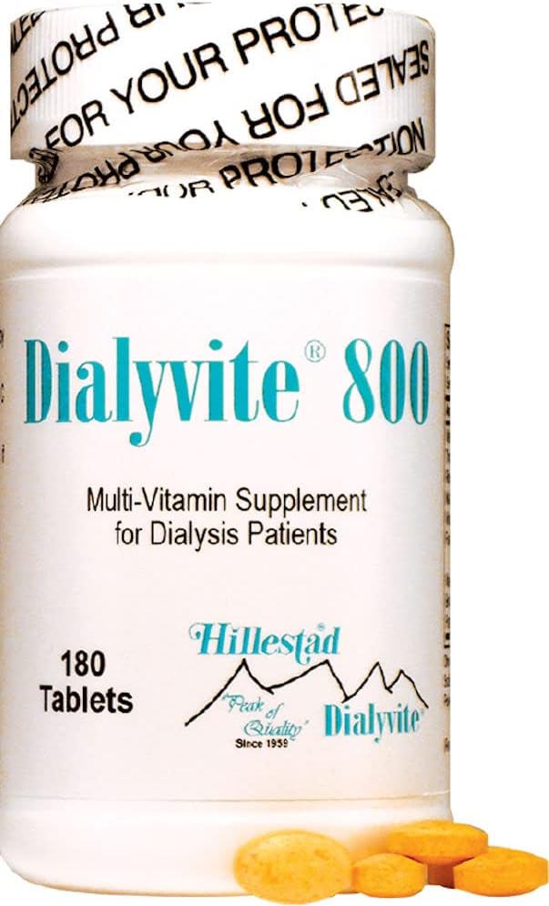 Dialyvite 800 Multi- Vitamin Συμπλήρωμα για Ασθενείς με αιμοκάθαρση, 180 δισκία
