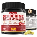 2 Pack 1500mg Liposomal Berberine HCL με Κεϋλάνη Κανέλα Πικάντικη πεπόνι, Βιολογικές Βερβερίνες Συμπλέγματα Συμπληρώματα με Μπανάνα Φύλλο, Υποστηρίζει Ανοσοποιητικό & Πέψη - Vegan 240 Κάψουλες
