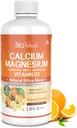 Bio Naturals Calcium & Magnesium Liquid Supplement with Vitamin D3 - Natural Formula, FOUR Types of Calcium Supports Strong Bones with Superior Avorvation to Pills - 100% Vegetarian - 32 fl oz