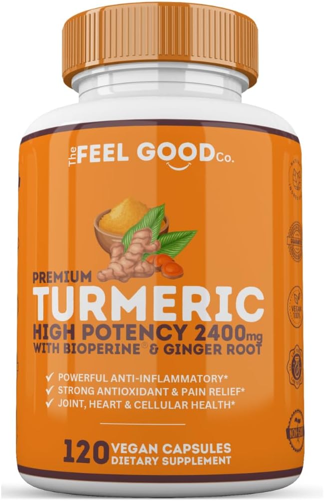 Το Feel Good Turmeric Circumin 2400mg 95% Κουρκουμινοειδή με BioPerine 