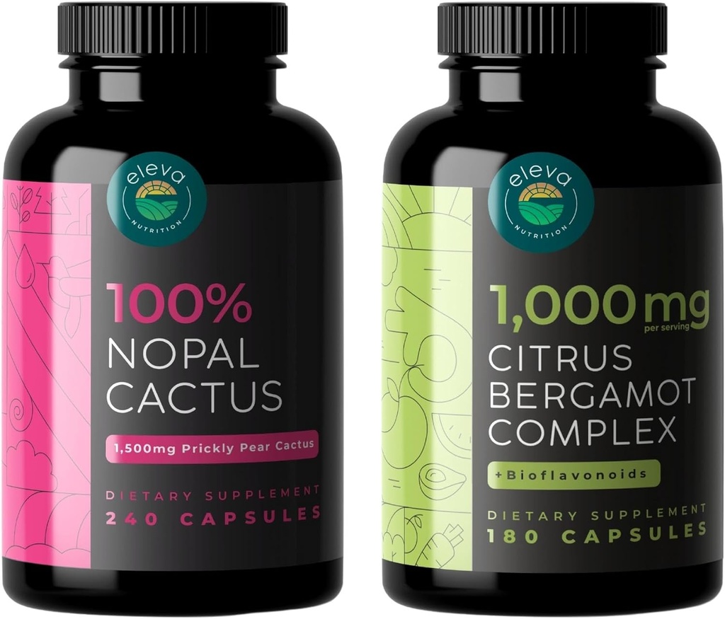 Κάψουλες Nopal Cactus και Citrus Bergamot Complex + Bioflavonoids Bundle