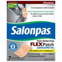 Salonpas Μέγιστη εξωχρηματιστηριακή δύναμη Λιδοκαΐνη 4% Πόνος ανακούφιση FLEX Patch, Εφαρμόστε μέχρι 8 ώρες, Αρωματισμένο, Λιγνό, Ευέλικτο, Ελαφρύ, Patch Stays in Place, 7 Patches