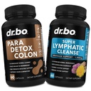Colon Cleanse χάπια σώματος Detox & Λεμφική αποστράγγιση - Εντερική φρουρά καθαριστικό για στομαχικά κόκκαλα & λέμφα Συμπληρώματα υποστήριξης χάπια - Λεμφική υποστήριξη Lymph Node Detox Cleanse σύστημα αποστράγγιση