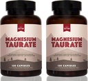Natural Rhythm Magnesium Taurate, 2-Pack, High Absorption Taurate, 750mg (150mg of Elemental Magnesium) 120 Capsules Per Bottle