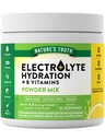 Nature's Truth Electrolytes Powder | No Sugar | with B Vitamins | Refreshing Lemon Flavor | Vegan, Non-GMO & Gluten Free Supplement for Hydration