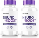 (2 Pack) Neuro Boost – Premium Κάψουλες με μια καθαρή φόρμουλα για εστίαση, εγρήγορση, και Everyday Sharpness 