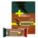 Greens+ Plusbar Energy Chocolate | Gluten Free Energy Bar | Organic Greens | Organic Dark Chocolate | Non GMO | 12 Bars