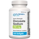 Puregen Labs Docusate Sodium 250mg Αποσκληρυντής Στολών Laxative 