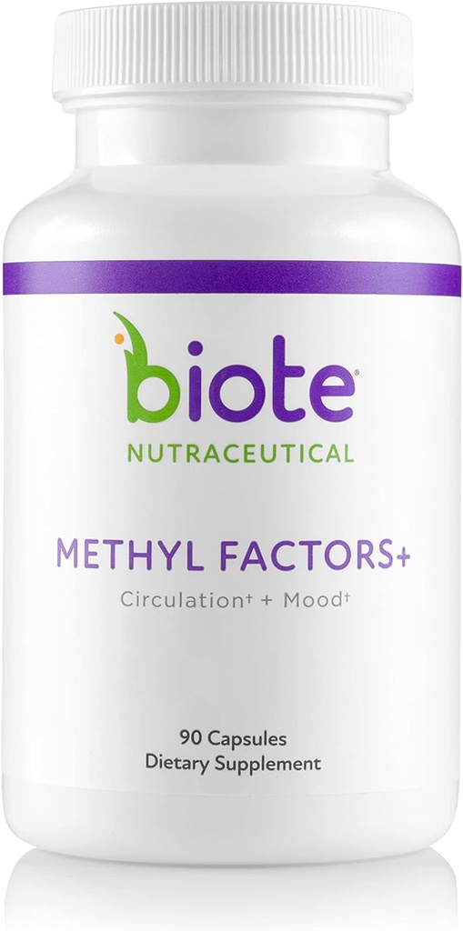 Biote Nutraceuticals - Μεθυλοπαράγοντες+ - Κυκλοφορία + Mood (90 Κάψουλες)