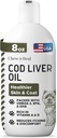 Pure Cod Liver Oil for Dogs - 8 oz - Περιέχει Ωμέγα 3, Ωμέγα 6, Βιταμίνη Α, και Βιταμίνη D για τη μείωση της φαγούρας και την προώθηση του δέρματος και παλτό, καρδιά, κοινή και ανοσοποιητική υγεία