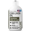 Pure Cod Liver Oil for Dogs - 8 oz - Περιέχει Ωμέγα 3, Ωμέγα 6, Βιταμίνη Α, και Βιταμίνη D για τη μείωση της φαγούρας και την προώθηση του δέρματος και παλτό, καρδιά, κοινή και ανοσοποιητική υγεία