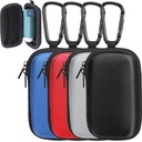 Woanger 4 Pcs ακουστική βοήθεια περίπτωση σκληρό άσθμα εισπνευστήρα κάτοχος ταξιδιωτικό ακουστικό βοήθημα περίπτωση φορητή θήκη δονητή με χελιδόνι τσέπη για αναπνευστική βοήθεια Άλλα εξαρτήματα από σκόνη και βρωμιά
