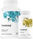 THORNE - Essential Vitamins Bundle: Vitamin C & D-5000 Complex - Immune, Bone Health, and Energy Support - 60 to 90 Servings