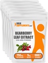 BulkSupplements.com Bearberry Leaf Extract Powder - Uva Ursi Extract, Bearberry Supplement, Bearberry Leaf Powder - Vegan & Gluten Free, 750mg per Serving, 5kg (11 lbs) (Pack of 5)