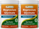 Best Naturals Γλυκινικό μαγνήσιο σε σκόνη - 1 λίρα (1 LB (πακέτο του 2))