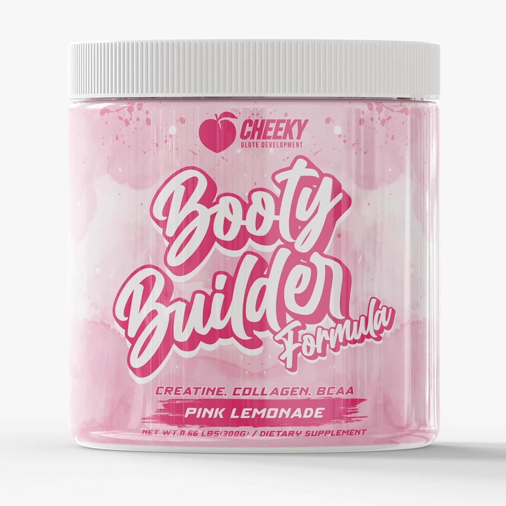 Booty Pump Formula - Pink Lemonade Creatine Blend for Women, BCAAs & Collagen, Muscle Gain & Booty Growth Enhancer, Grit-Free Formula Creatina Para Mujeres Queratina Para Musculos