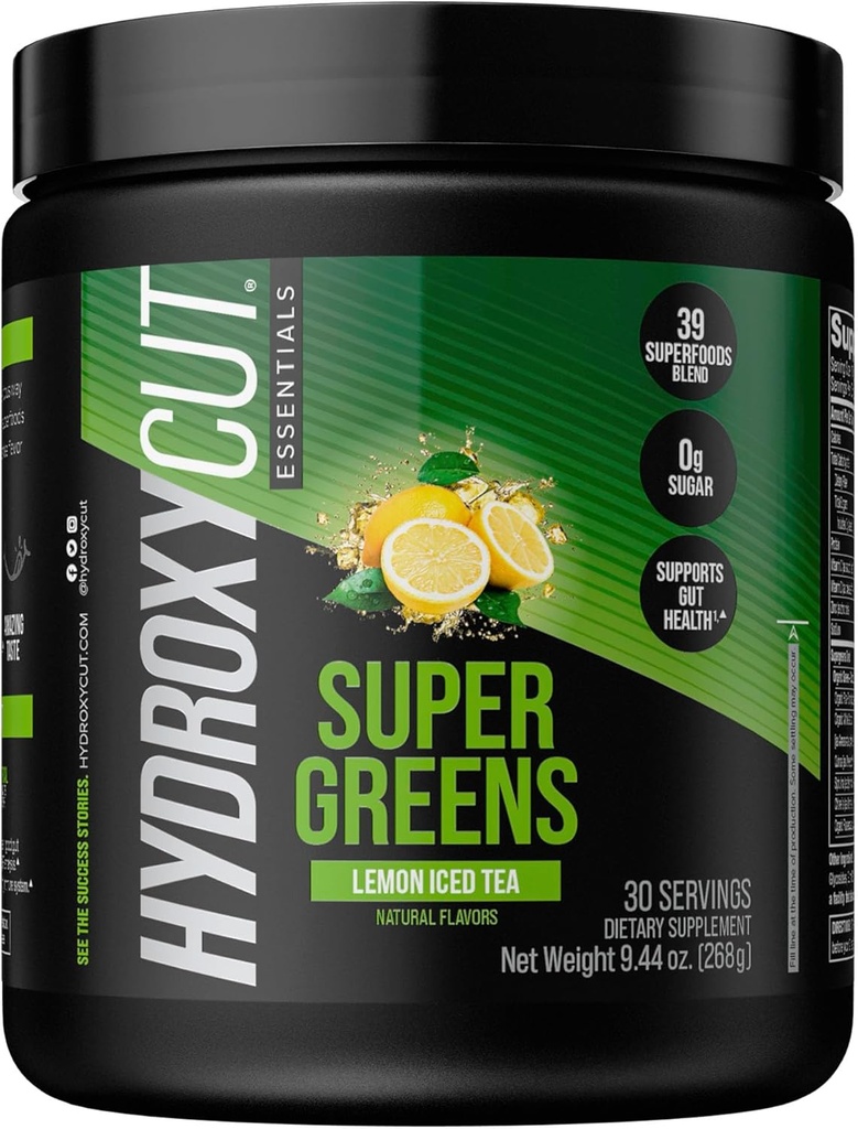 Hydroxycut Essentials Super Greens  30 Μερίδες (Λεμόνι Παγωμένο Τσάι)